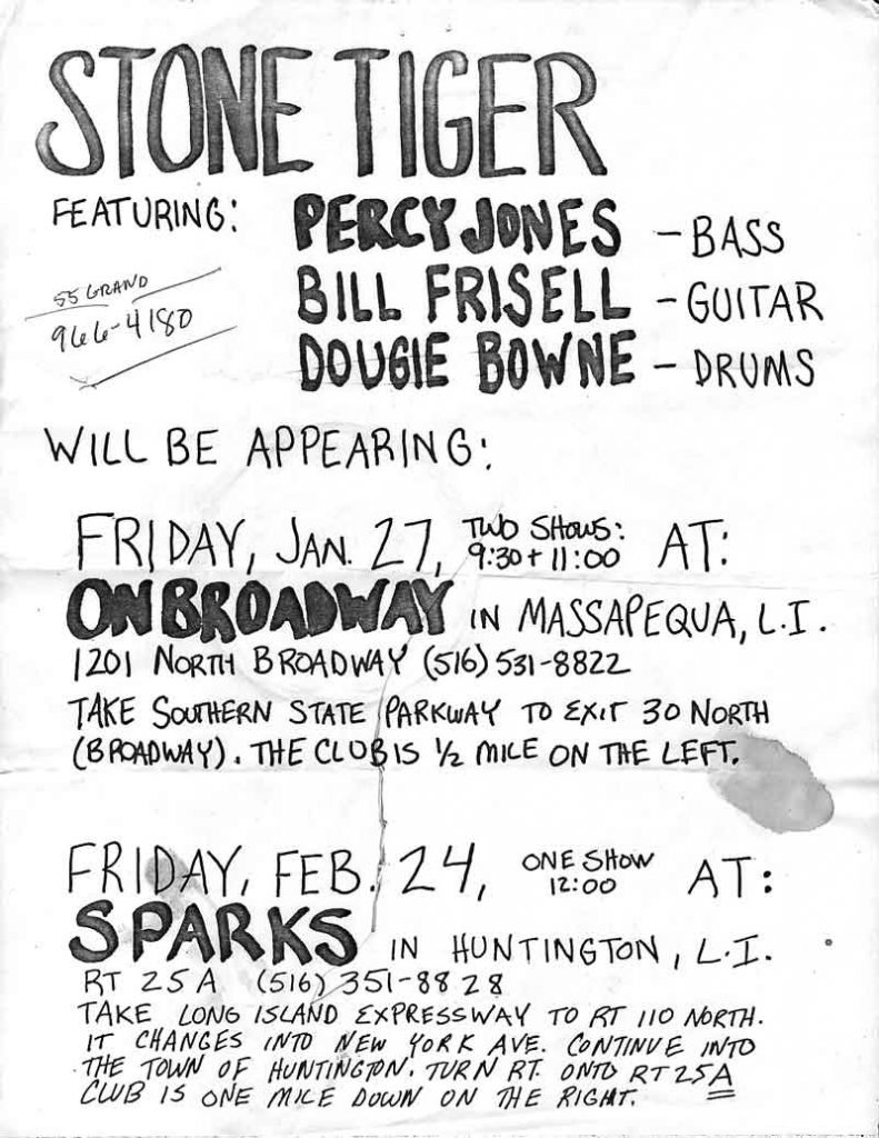 Percy Jones Bill Frisell Dougie Bowne Giant Studios